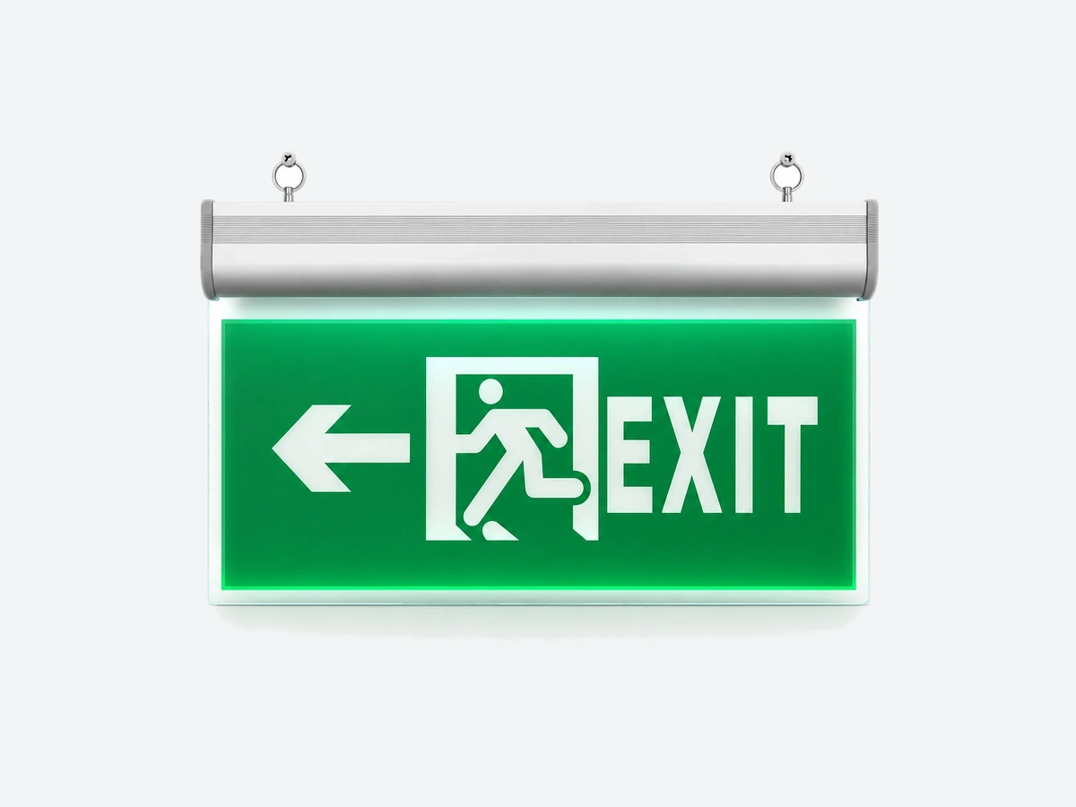 ZA-142B 铝合金加PC面板吊牌（左向 EXIT）